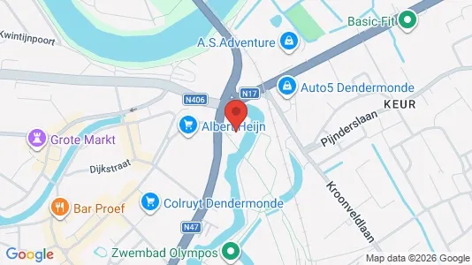 Apartments for rent i Dendermonde - kort over placeringen