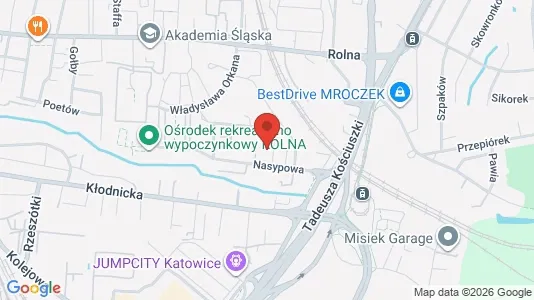 Apartments for rent i Katowice - kort over placeringen