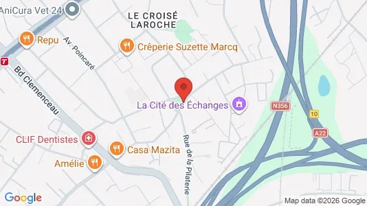 Apartments for rent i Lille - kort over placeringen