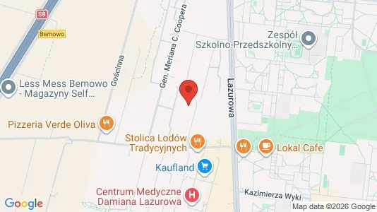 Apartments for rent i Warszawa Wawer - kort over placeringen