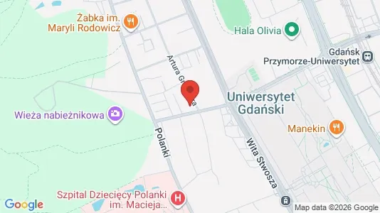 Apartments for rent i Gdańsk - kort over placeringen