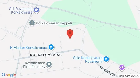 Apartments for rent i Rovaniemi - kort over placeringen