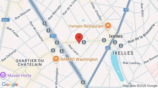 Apartments for rent i Brussels Elsene - kort over placeringen