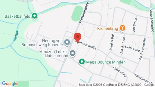 Apartments for rent i Minden-Lübbecke - kort over placeringen