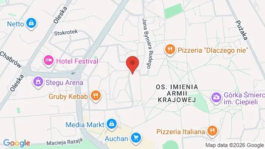 Apartments for rent i Opole - kort over placeringen