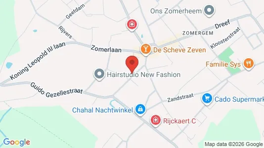 Rooms for rent i Lievegem - kort over placeringen
