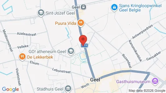 Apartments for rent i Geel - kort over placeringen