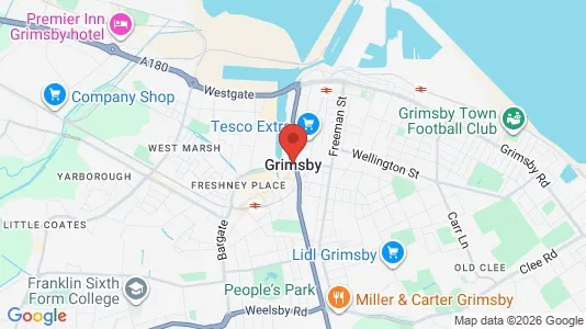 Apartments for rent i Grimsby - South Humberside - kort over placeringen