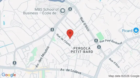 Apartments for rent i Montpellier - kort over placeringen