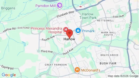 Houses for rent i Harlow - Essex - kort over placeringen