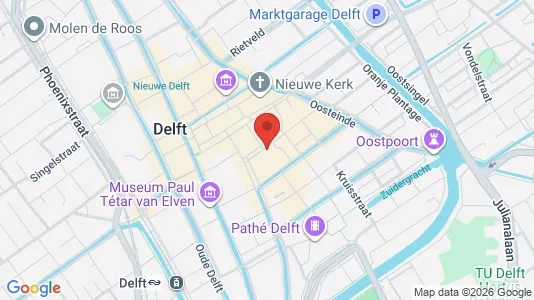 Apartments for rent i Delft - kort over placeringen