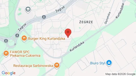 Apartments for rent i Poznań - kort over placeringen
