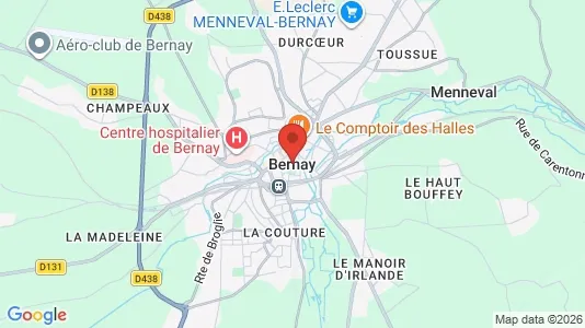 Apartments for rent i Bernay - kort over placeringen