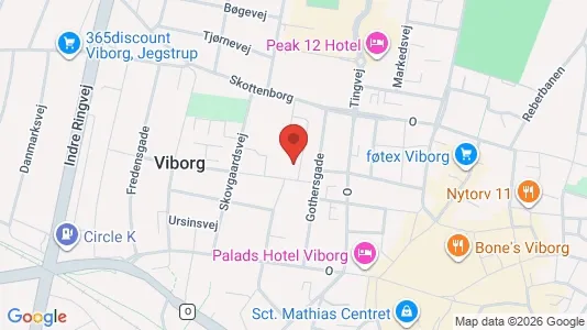 Apartments for rent i Viborg - kort over placeringen