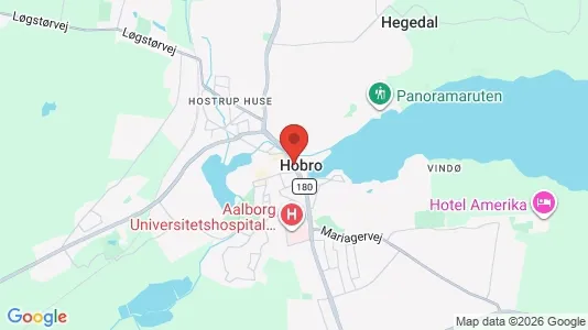 Houses for rent i Hobro - kort over placeringen