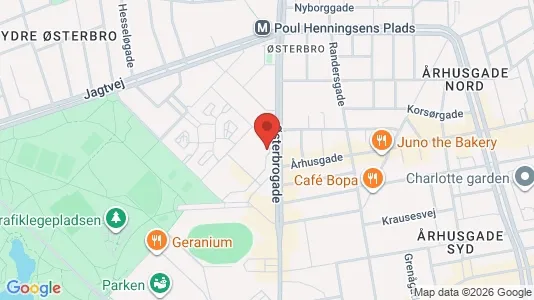 Apartments for rent i Østerbro - kort over placeringen