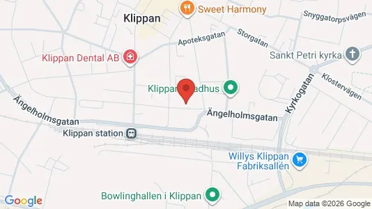 Apartments for rent i Klippan - kort over placeringen