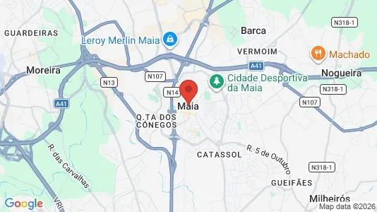Apartments for rent i Maia - kort over placeringen