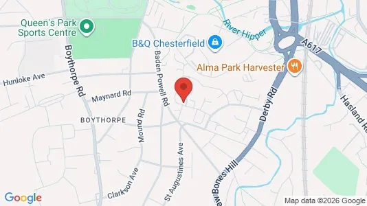Apartments for rent i Chesterfield - Derbyshire - kort over placeringen