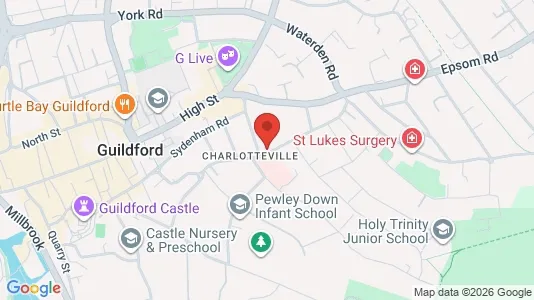 Apartments for rent i Guildford - Surrey - kort over placeringen