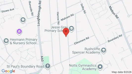 Apartments for rent i Nottingham - Nottinghamshire - kort over placeringen
