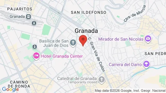 Apartments for rent i Granada - kort over placeringen