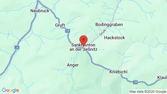 Apartments for rent i Sankt Anton an der Jeßnitz - kort over placeringen