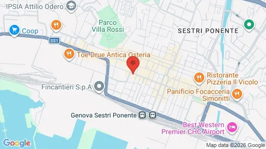Apartments for rent i Genoa - kort over placeringen