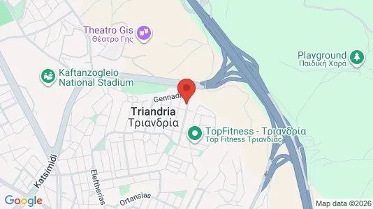 Apartments for rent i Thessaloniki - kort over placeringen