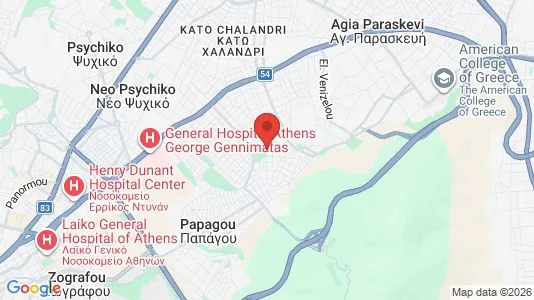 Apartments for rent i Cholargos - kort over placeringen