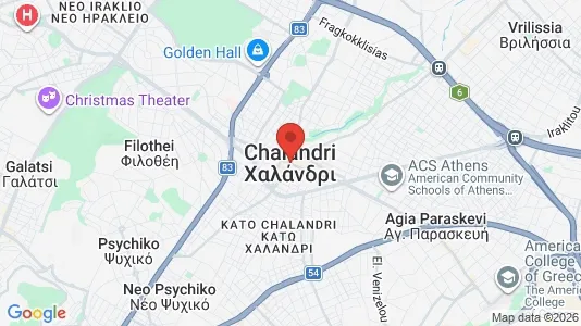 Houses for rent i Chalandri - kort over placeringen
