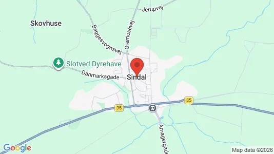 Apartments for rent i Sindal - kort over placeringen