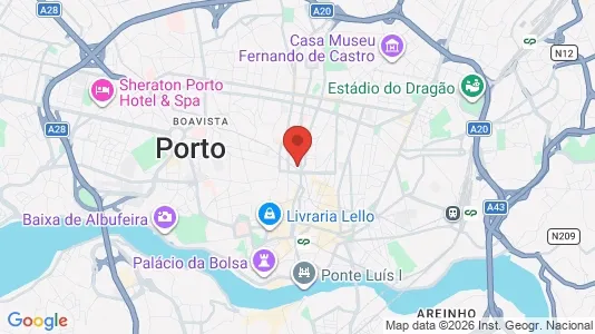 Apartments for rent i Porto Cedofeita, Santo Ildefonso, Sé, Miragaia, São Nicolau e Vitória - kort over placeringen