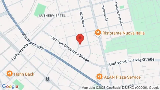 Apartments for rent i Chemnitz - kort over placeringen