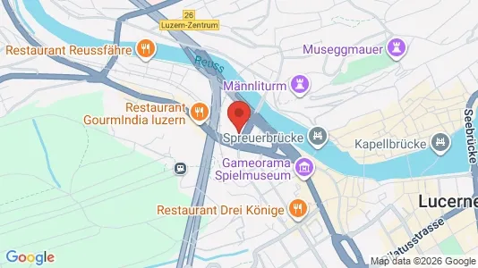 Apartments for rent i Luzern-Stadt - kort over placeringen