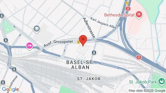 Apartments for rent i Basel-Stadt - kort over placeringen