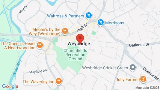 Apartments for rent i Weybridge - Surrey - kort over placeringen