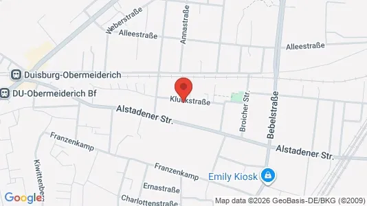 Apartments for rent i Oberhausen - kort over placeringen