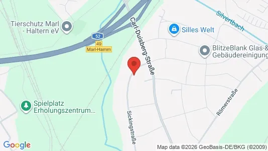 Apartments for rent i Recklinghausen - kort over placeringen