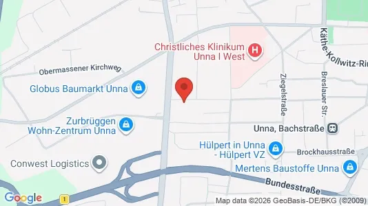 Apartments for rent i Unna - kort over placeringen