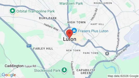 Houses for rent i Luton - Bedfordshire - kort over placeringen