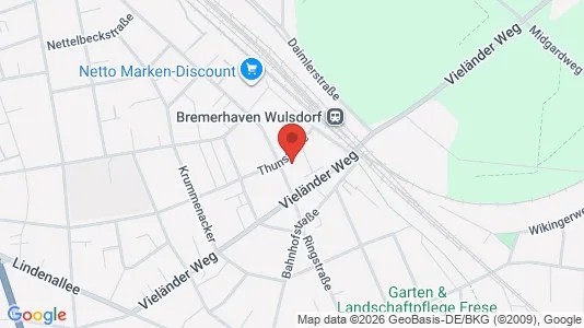 Apartments for rent i Bremerhaven - kort over placeringen