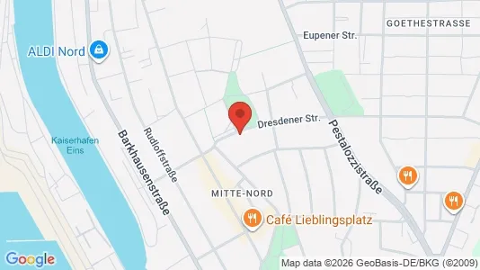 Apartments for rent i Bremerhaven - kort over placeringen