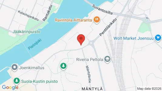 Apartments for rent i Joensuu - kort over placeringen