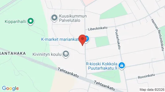 Apartments for rent i Kokkola - kort over placeringen