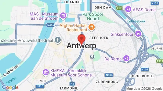 Apartments for rent i Stad Antwerp - kort over placeringen