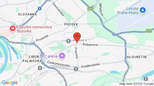 Apartments for rent i Praha 9 - kort over placeringen