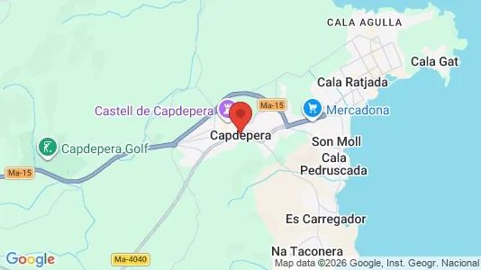 Houses for rent i Capdepera - kort over placeringen