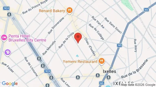 Apartments for rent i Brussels Elsene - kort over placeringen