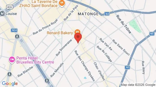 Apartments for rent i Brussels Elsene - kort over placeringen